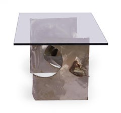Silas Seandel Brutalist 'Tortured' Ribbon Steel Cocktail / Coffee Table