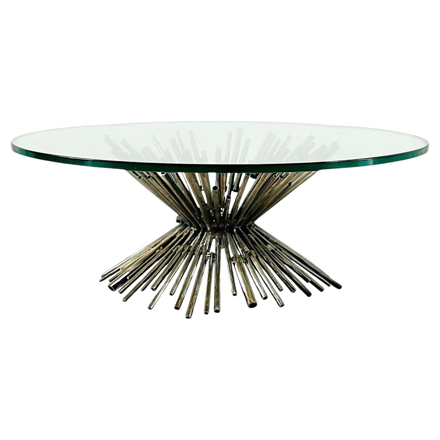 Table basse tubulaire brutaliste de Silas Seandel, 1970 en vente
