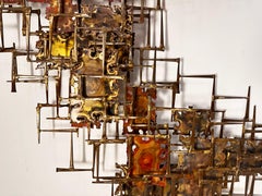 Silas Seandel Escultura mural Brutalista soldada