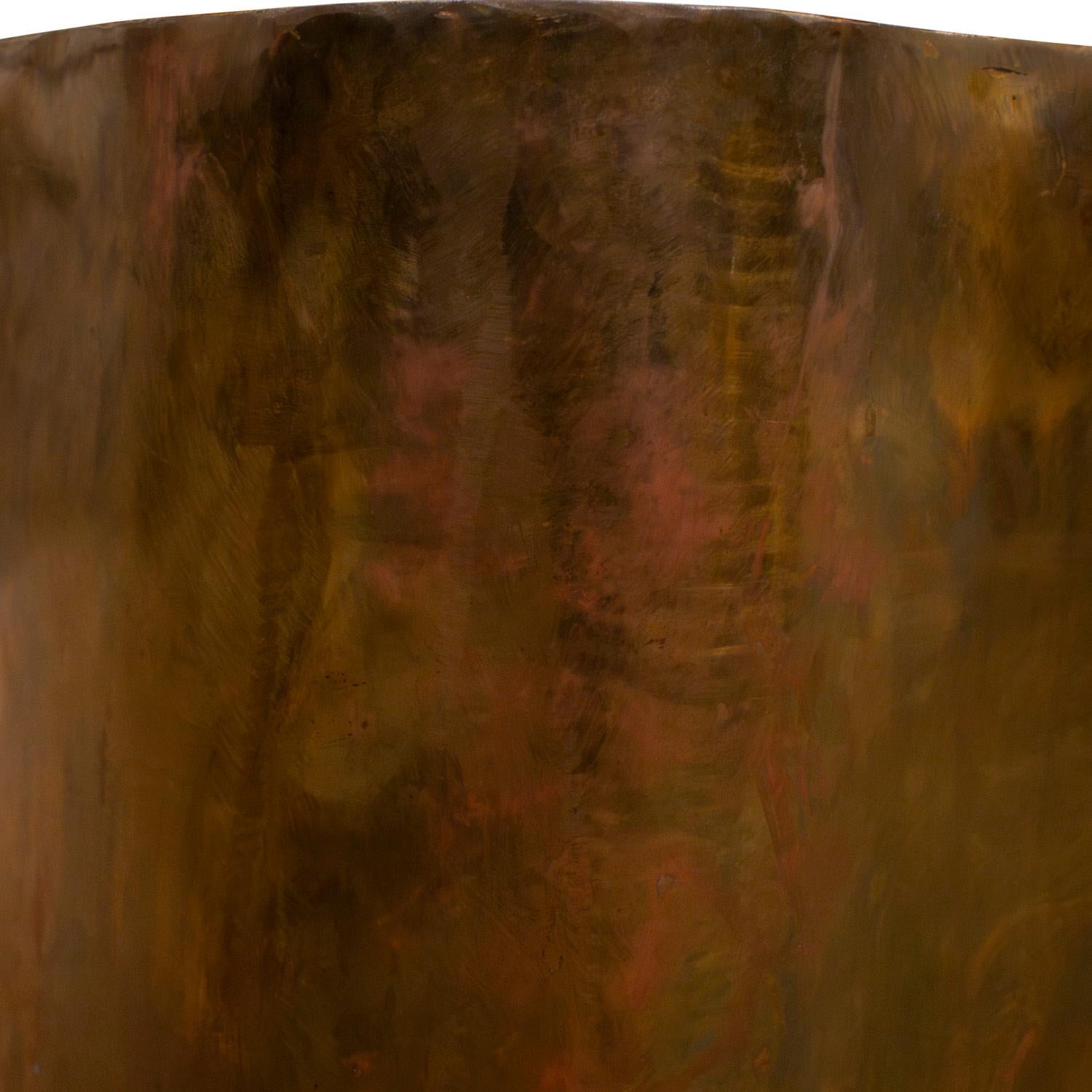 Silas Seandel Free Form Coffee Table in Patinated Bronze & Pewter 1970s (Signed) In Excellent Condition For Sale In New York, NY