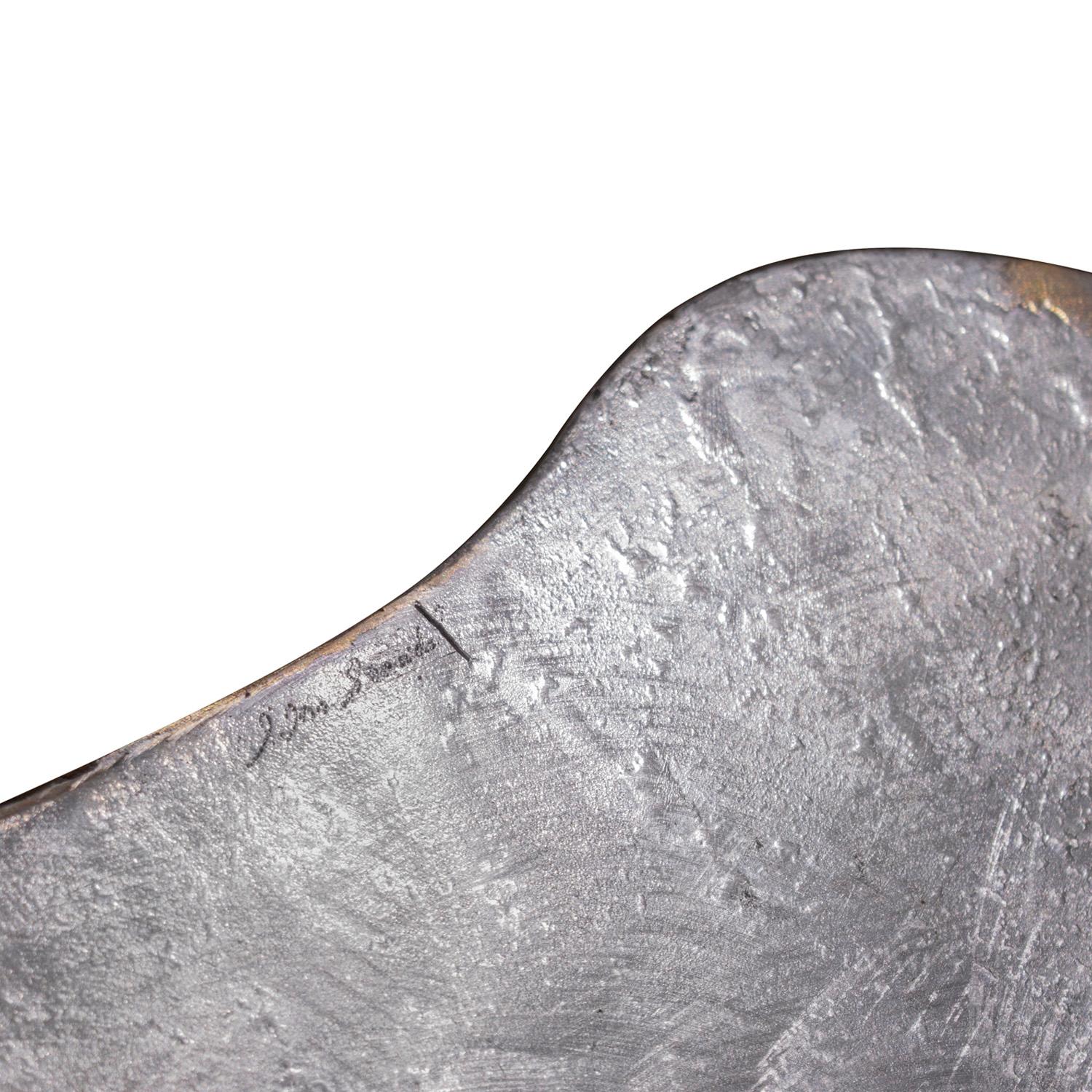Silas Seandel Free Form Coffee Table in Patinated Bronze & Pewter 1970s (Signed) For Sale 1