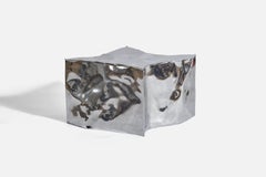 Silas Seandel, Freeform Coffee Table, Polished Steel, Studio, America, 1968