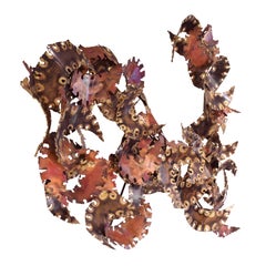 Silas Seandel Gran escultura orgánica de pared, años 70