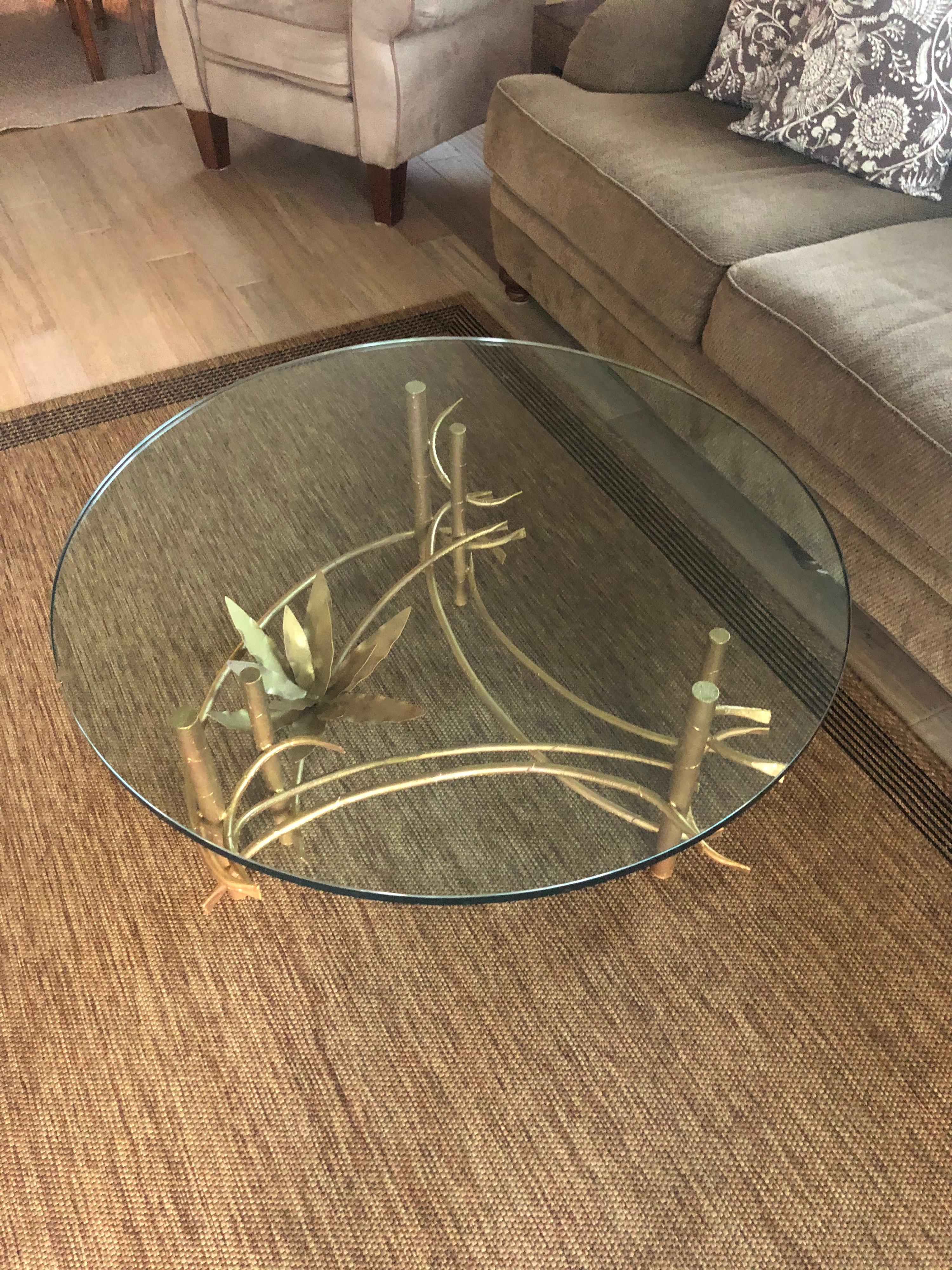 Silas Seandel Lotus Coffee Table In Good Condition For Sale In Redding, CT