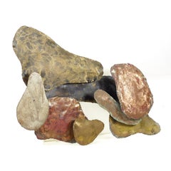 Escultura de pared de metal mixto de mediados de siglo Silas Seandel