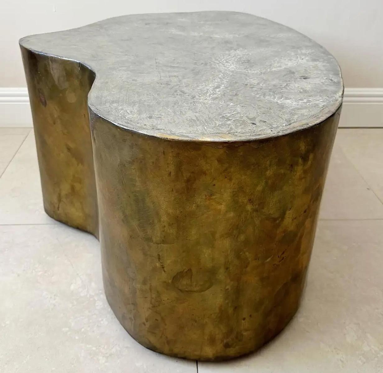 Mid-Century Modern Silas Seandel Mid-Century Sculpted Modern Bronze Coffee Table