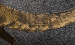 Silas Seandel "Ortago" Natural Bronze and Brass Finish Dining Table, 1979