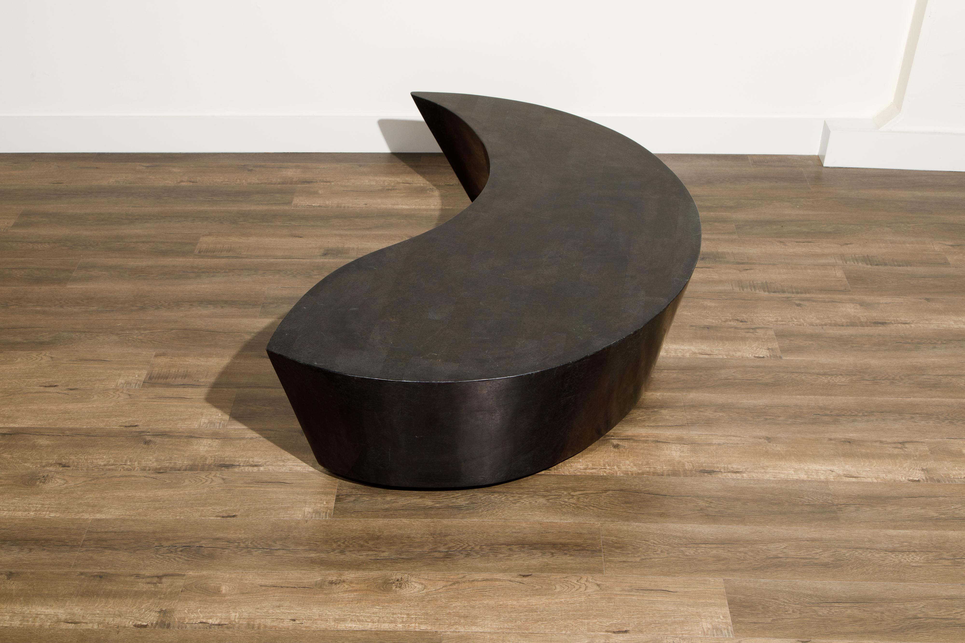 Silas Seandel Styled Marble & Aluminum Three Legged Anthropomorphic Side Table  14