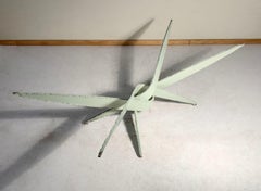 Brutalist Paul Evans Style Torch Cut Steel Coffee Table Base