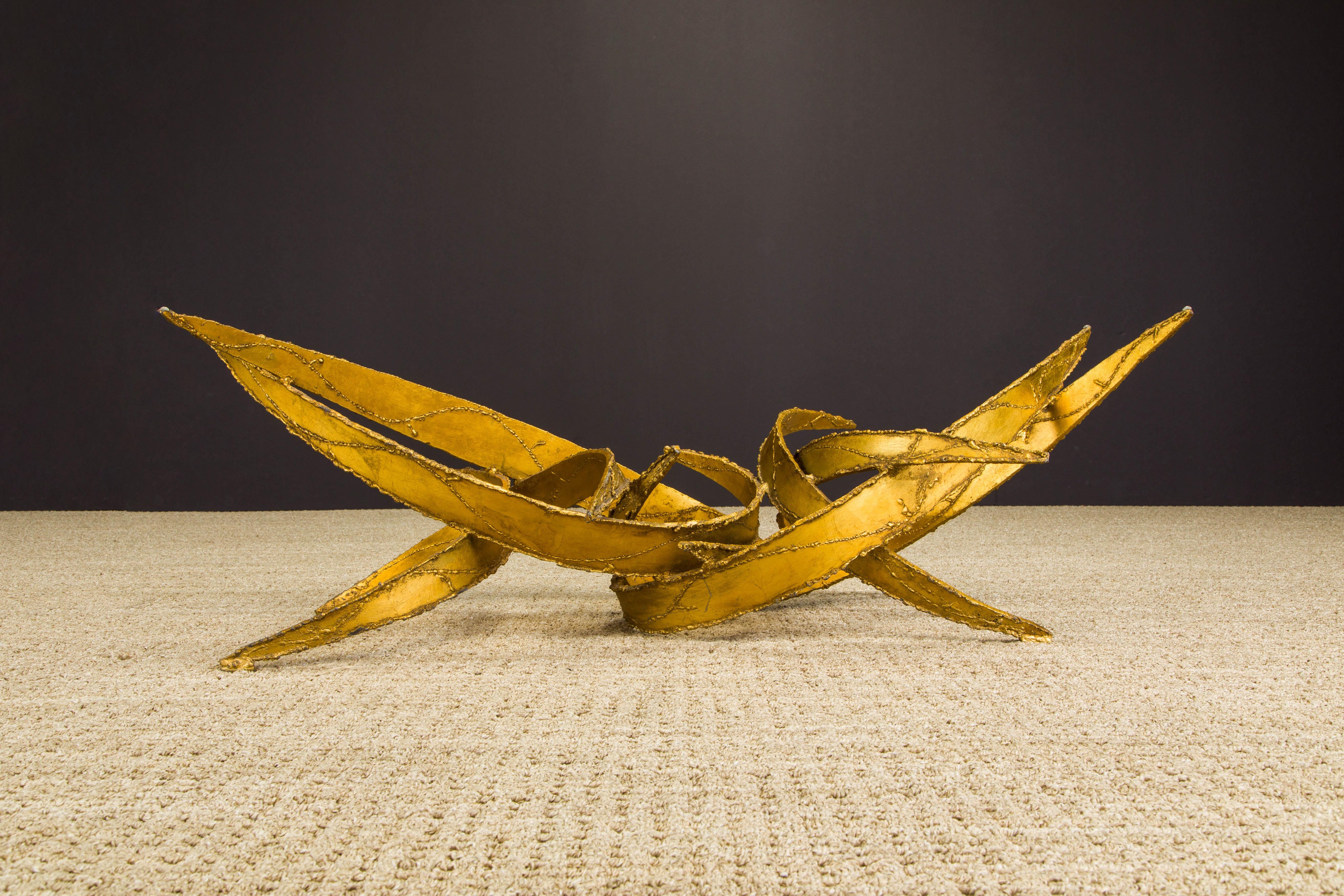 Silas Seandel Torch Cut Sculptural Brutalist Coffee Table, circa 1970 7