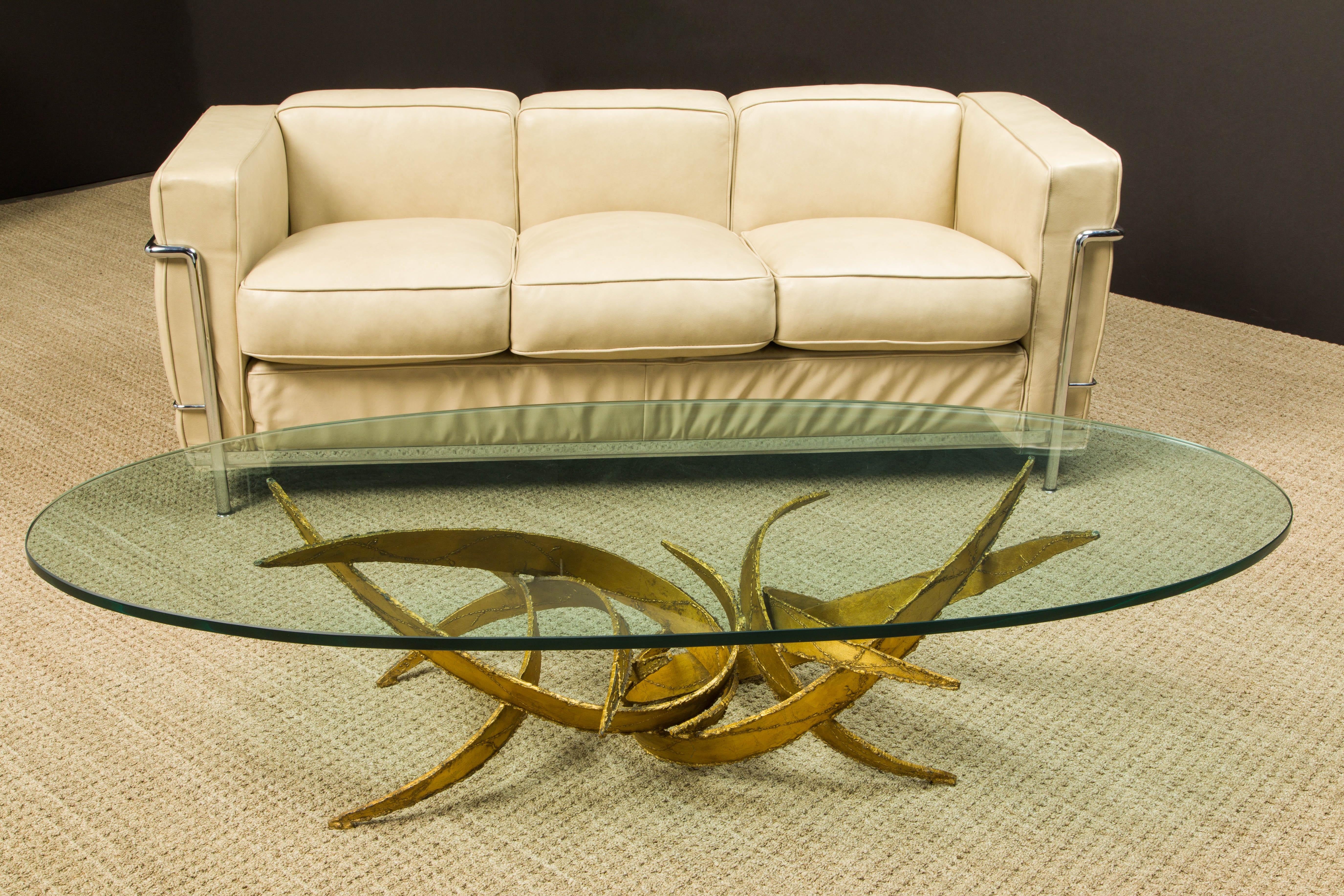 Silas Seandel Torch Cut Sculptural Brutalist Coffee Table, circa 1970 13