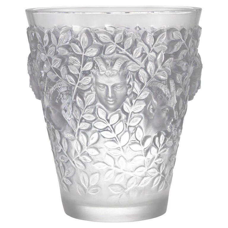 Silenes Glass Vase by René Lalique For Sale