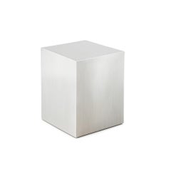 Silent Block Skulpturentisch aus Edelstahl von Veliento