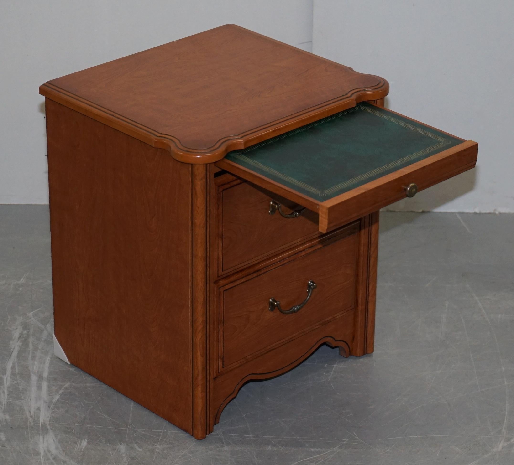 Silent Night Bedside Table Cabinet with Butlers Serving Tray for Drinks & Snacks For Sale 1