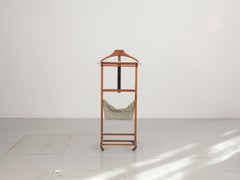 Silent servant from the 50s or 60s made of beech wood, with castors