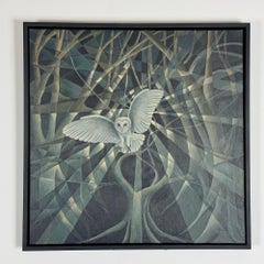 'Silent Watcher' Contemporary Painting by Vera Jefferson