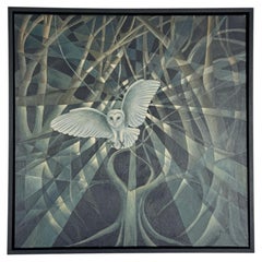 'Silent Watcher' Contemporary Painting by Vera Jefferson