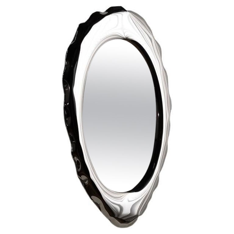 Miroir mural en acier inoxydable poli Silex de Zieta