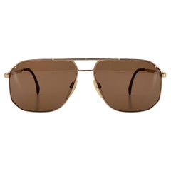 Silhouette Aviator Vintage Gold Metal Sunglasses 58/13 135mm