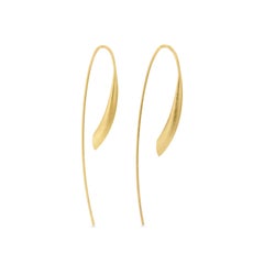 Silhouette Dangling Earrings in Gold Vermeil and Sterling Silver by Sheng Zhang
