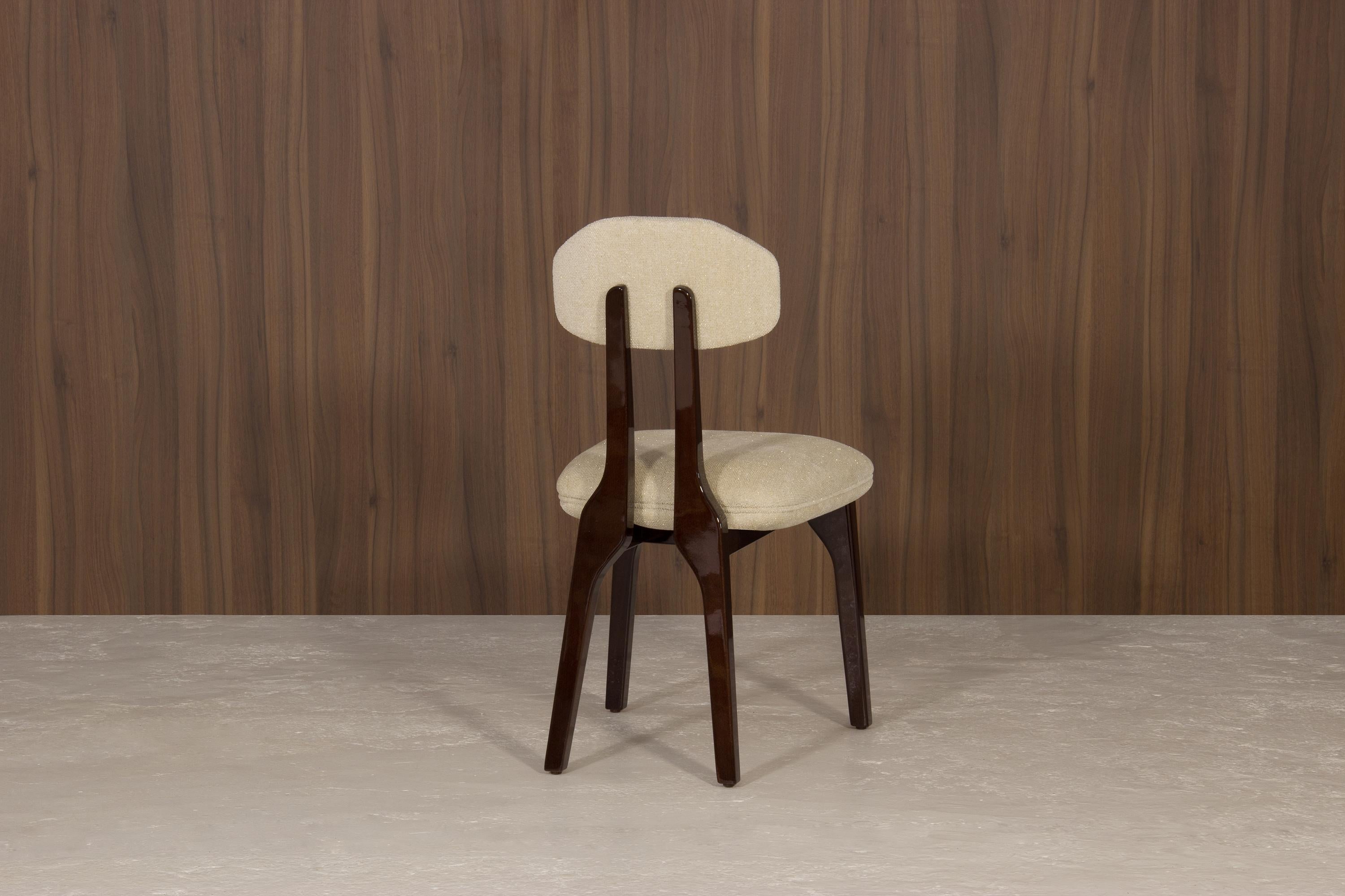 Chaise de salle à manger silhouette, bois et COM, Insidherland de Joana Santos Barbosa en vente 2