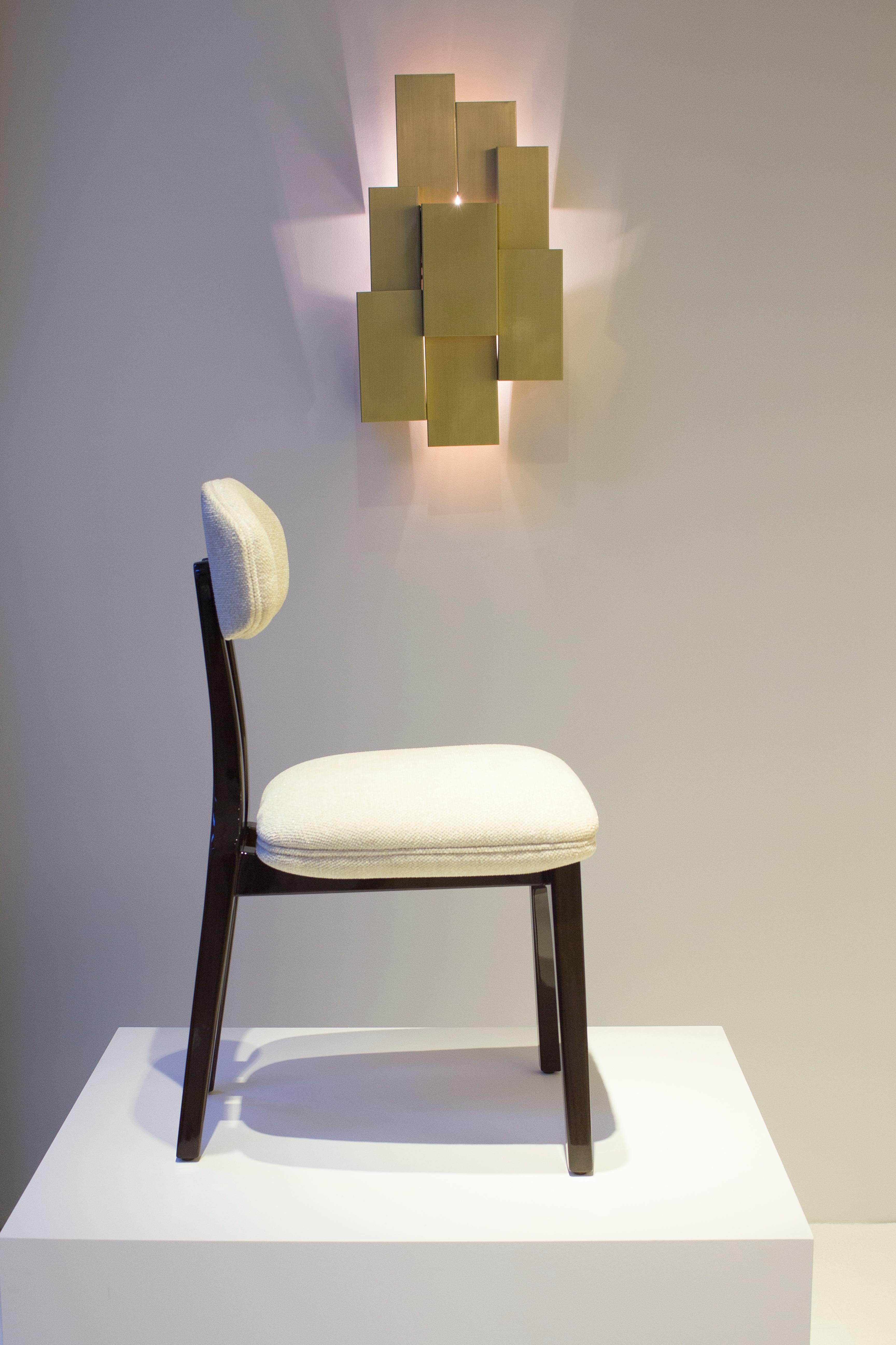 Chaise de salle à manger silhouette, bois et COM, Insidherland de Joana Santos Barbosa en vente 3