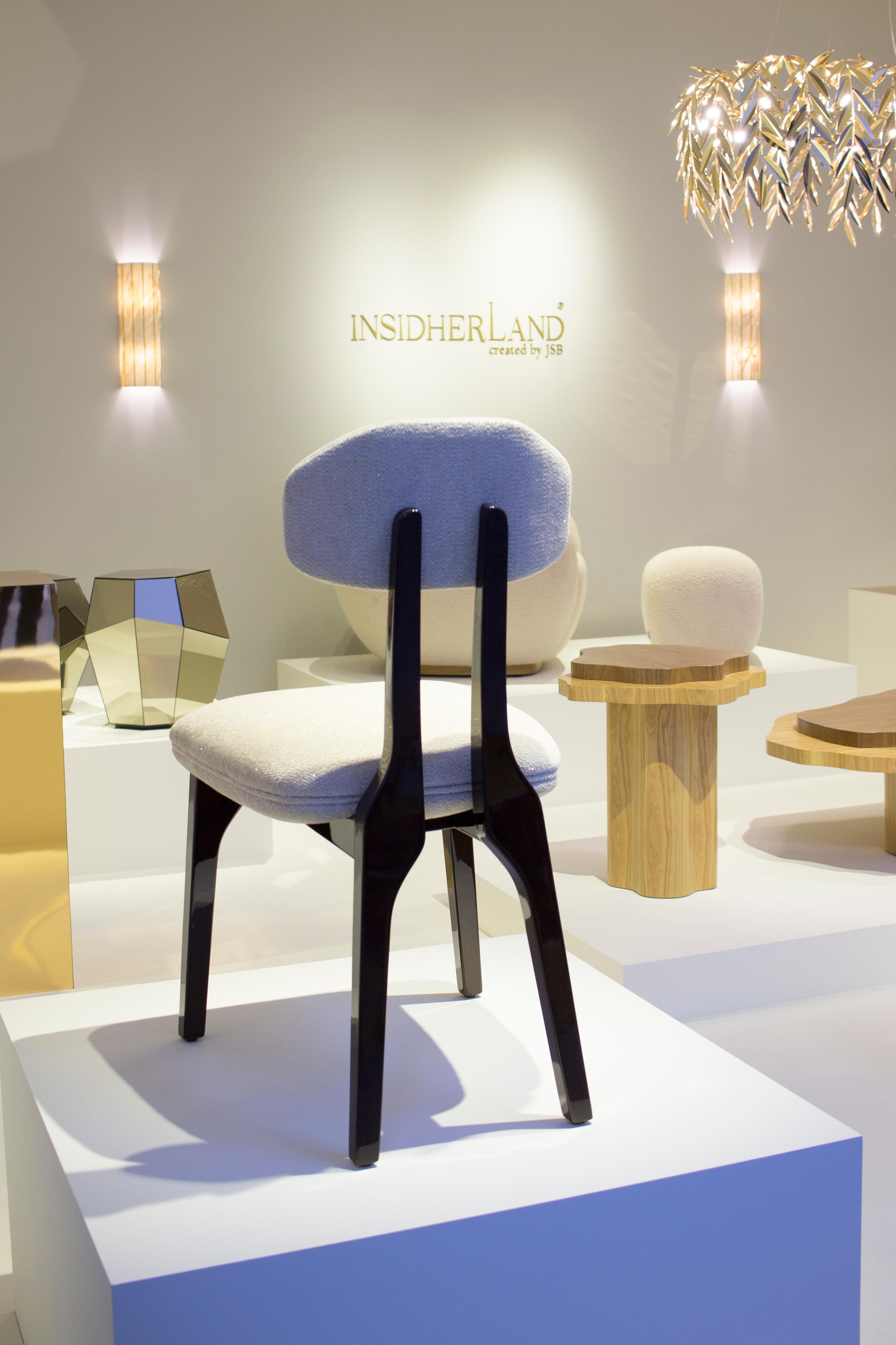 Chaise de salle à manger silhouette, bois et COM, Insidherland de Joana Santos Barbosa en vente 4