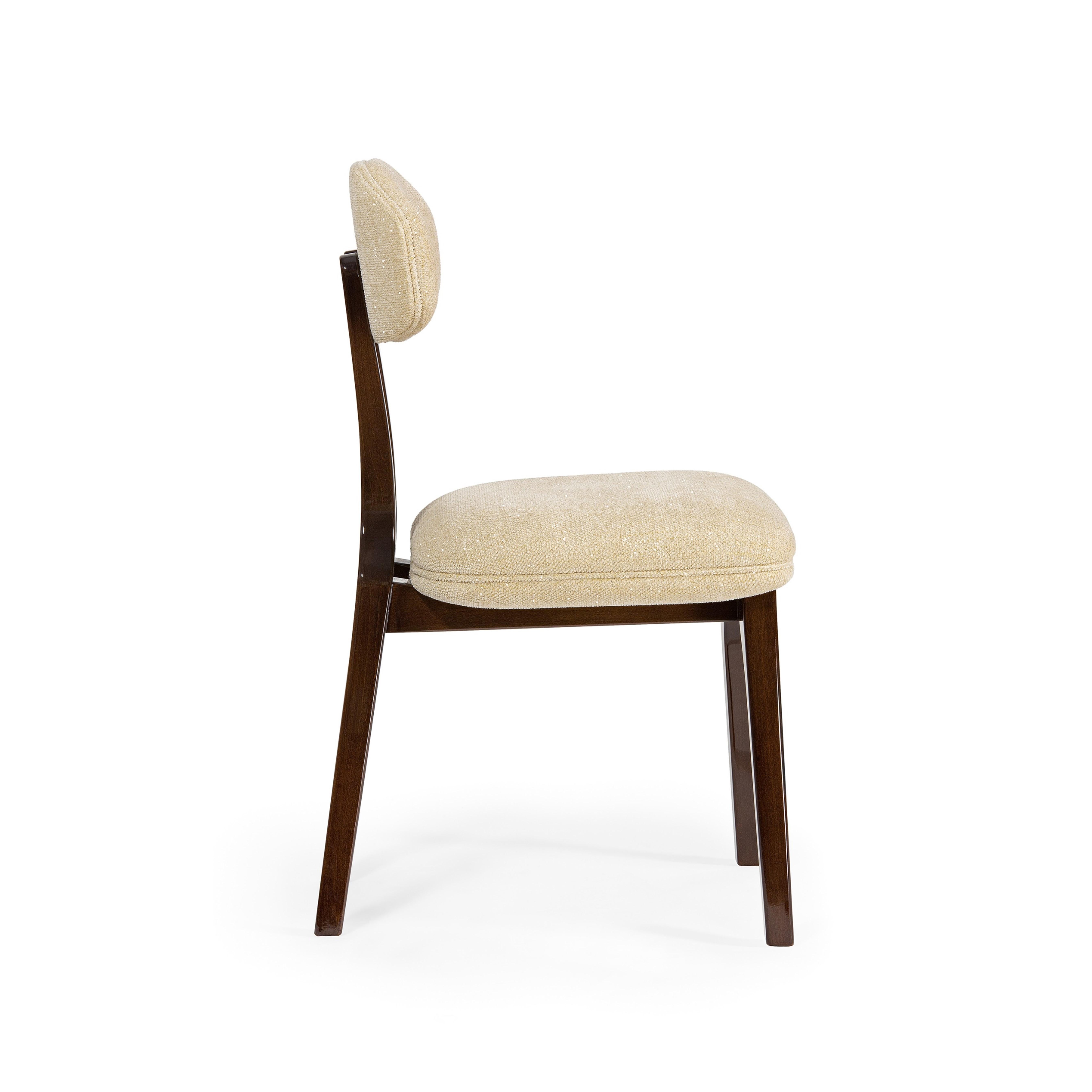 Hand-Crafted Silhouette Dining Chair, Wood & COM, Insidherland by Joana Santos Barbosa For Sale