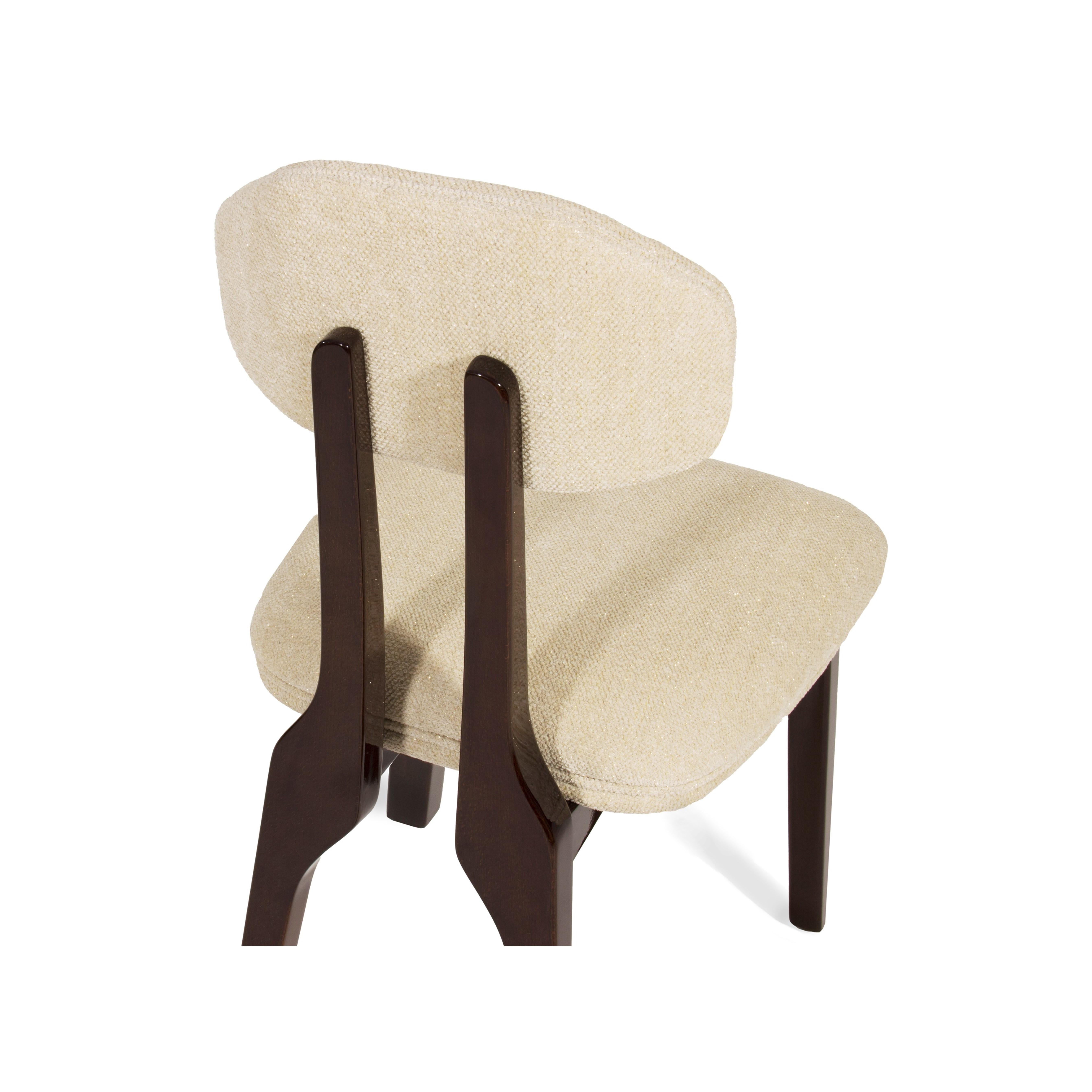 Silhouette Dining Chair, Translucent Brown, InsidherLand by Joana Santos Barbosa In New Condition For Sale In Maia, Porto
