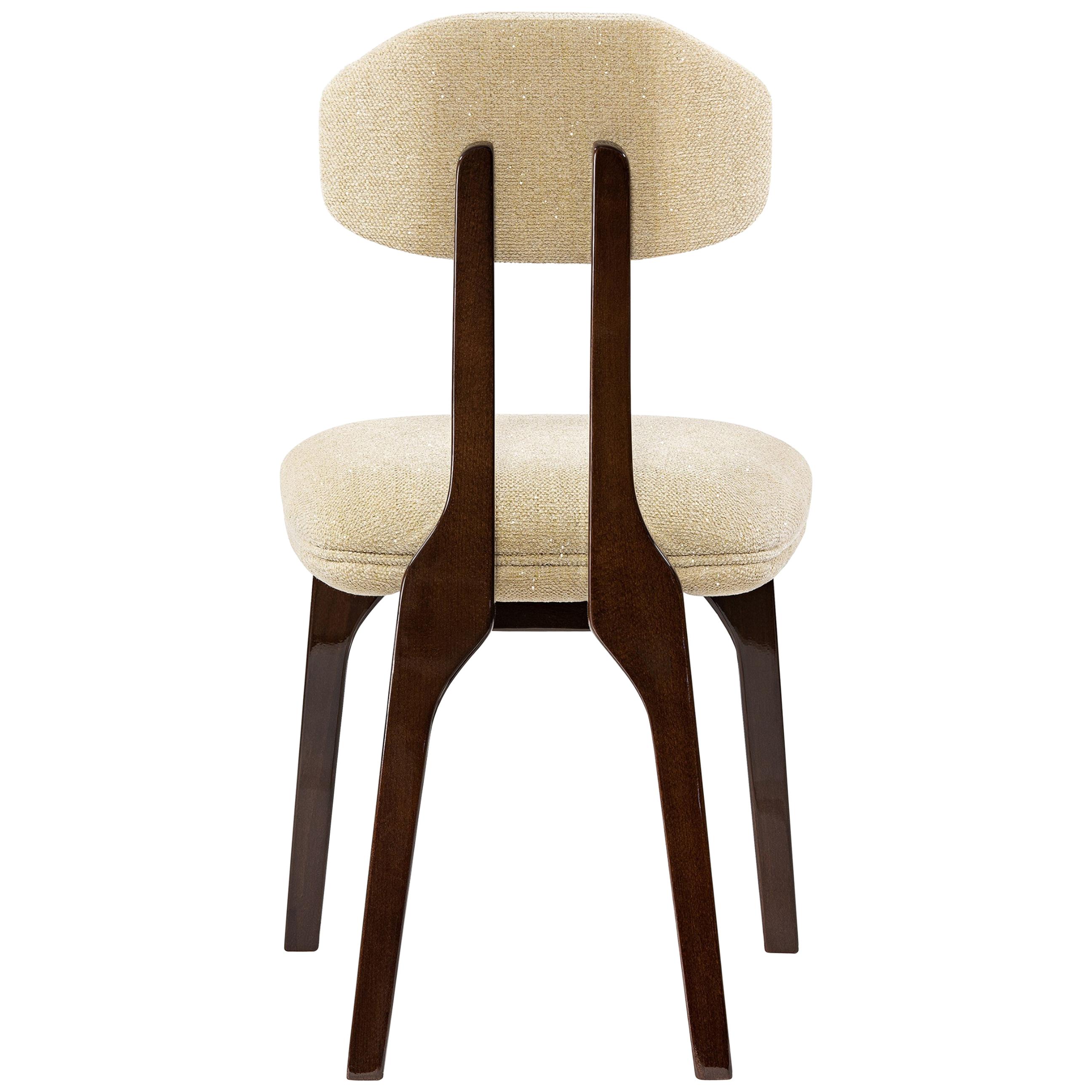 Chaise de salle à manger silhouette, marron translucide, InsidherLand de Joana Santos Barbosa