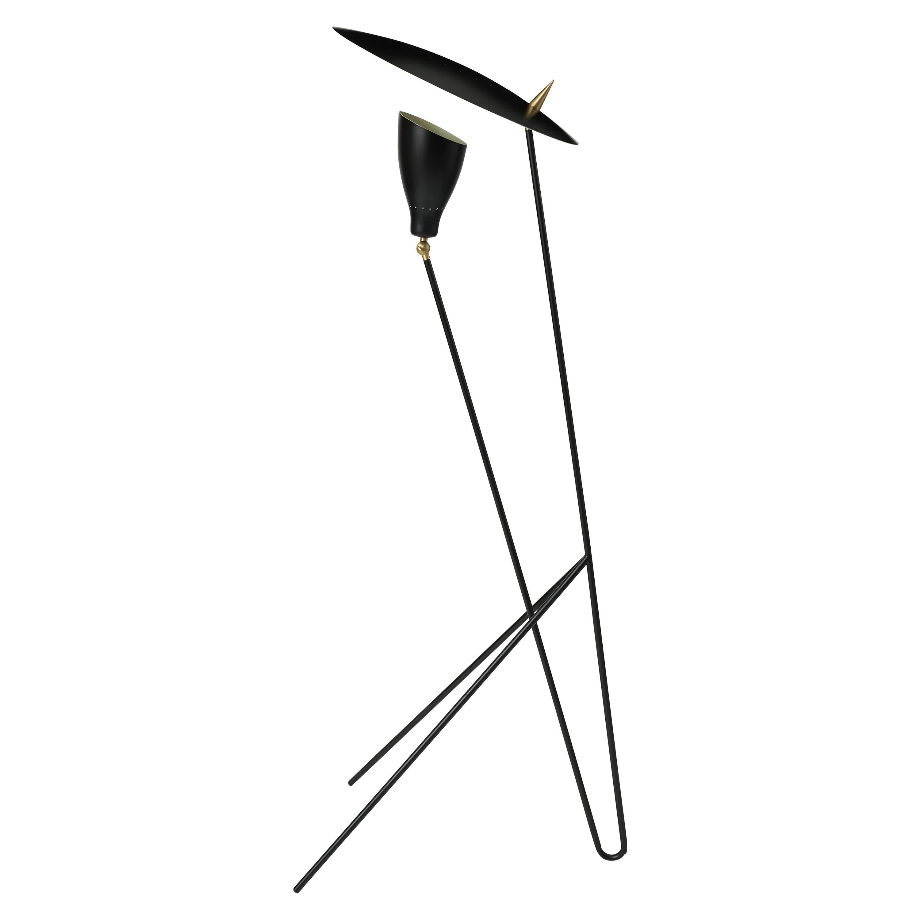 For Sale: Black Silhouette Floor Lamp, by Svend Aage Holm-Sørensen from Warm Nordic