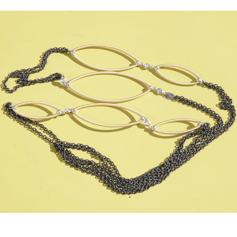 Silhouette Efeu Brilliant Halskette Gold Eisen Wire Wrapping Deutsch  Przision im Angebot bei 1stDibs Deutschland