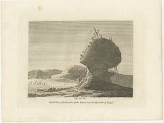 Silhouette of Antiquity: The Great Sphinx of Giza in Egypt, 1801