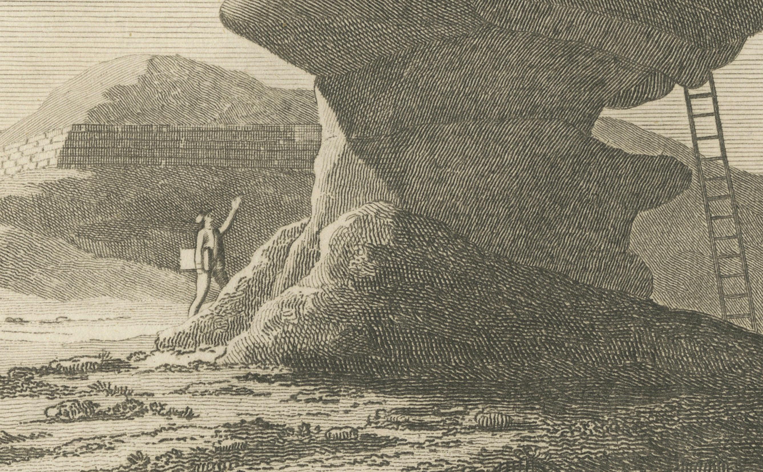 Silhouette der Antike: Die große Sphinx von Giza in Ägypten, 1801 im Zustand „Gut“ im Angebot in Langweer, NL