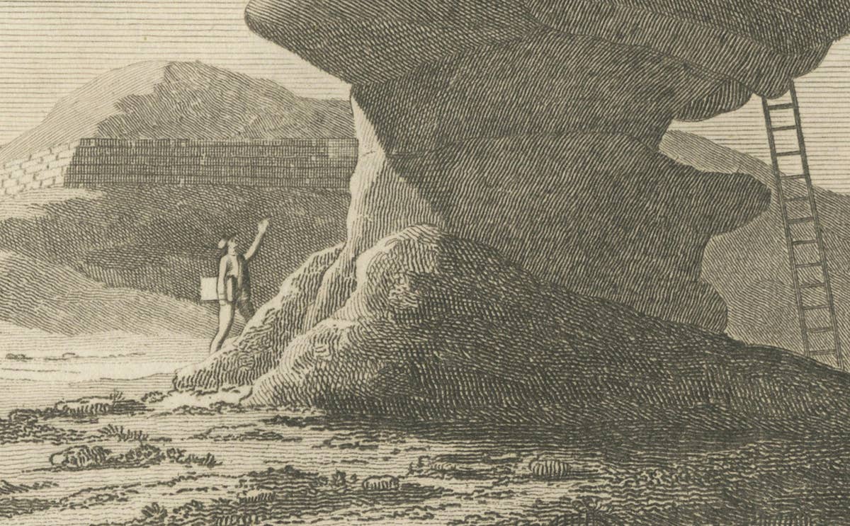 Silhouette of Antiquity: The Great Sphinx of Giza in Egypt, 1801
