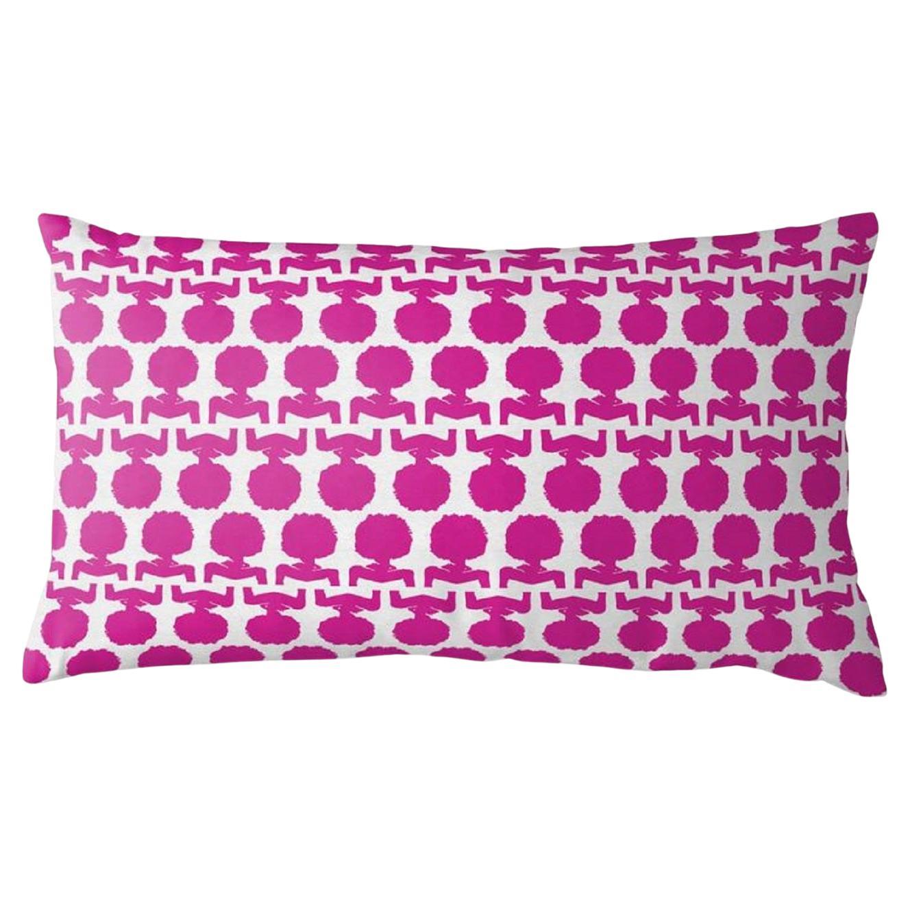 Silhouette Petite Fuchsia Lumbar Pillow