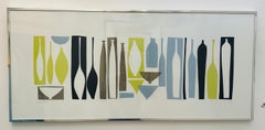 "Silhouette - Porcelain" Silkscreen (Serigraph) Framed Print by Denise Duplock