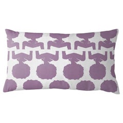 Silhouette Purple Lumbar Pillow
