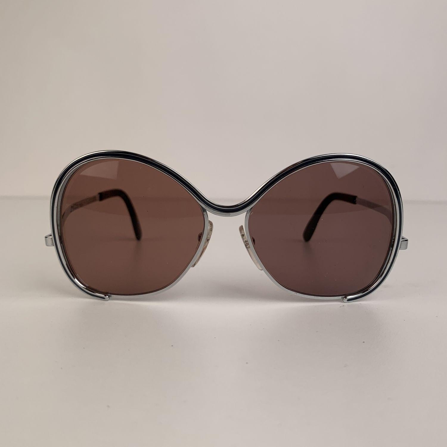 Silhouette Rare Vintage Silver Metal Sunglasses Mod. 431 For Sale 2