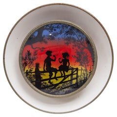 Applique murale ronde Silhouette, Vintage des années 1950