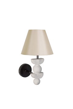 Silhouette Sculptural Contemporary Wall Light in White by Margit Wittig