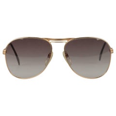 Silhouette Vintage Aviator Gold Metal Sunglasses M7019 58/16 135 mm Silhouette Vintage Aviator Gold Metal Sunglasses M7019 58/16 135 mm