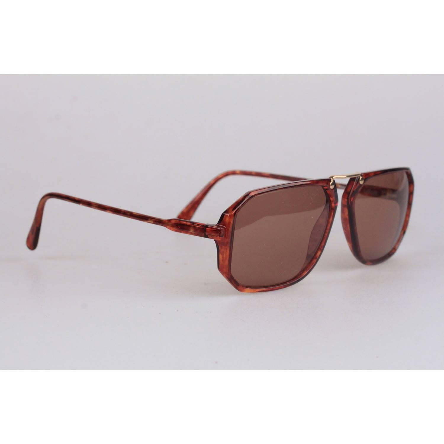 Silhouette Vintage M 2085 57-15mm 140 Brown Unisex Sunglasses 1