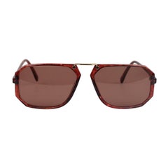 Silhouette Vintage M 2085 57-15mm 140 Brown Unisex Sunglasses