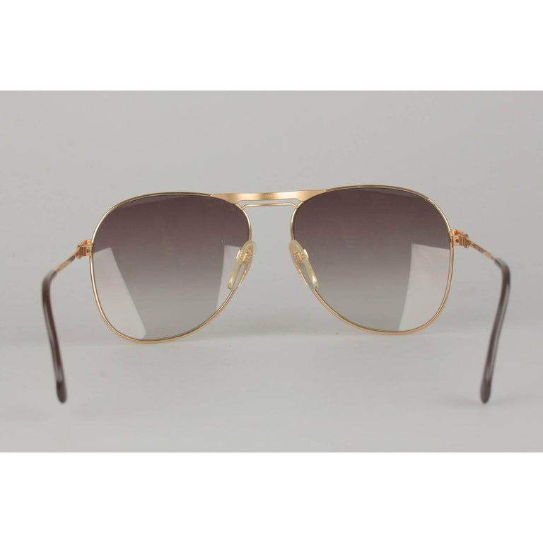 SILHOUETTE Vintage Gold Metal Sunglasses M7019 58-16mm New Old Stock ...