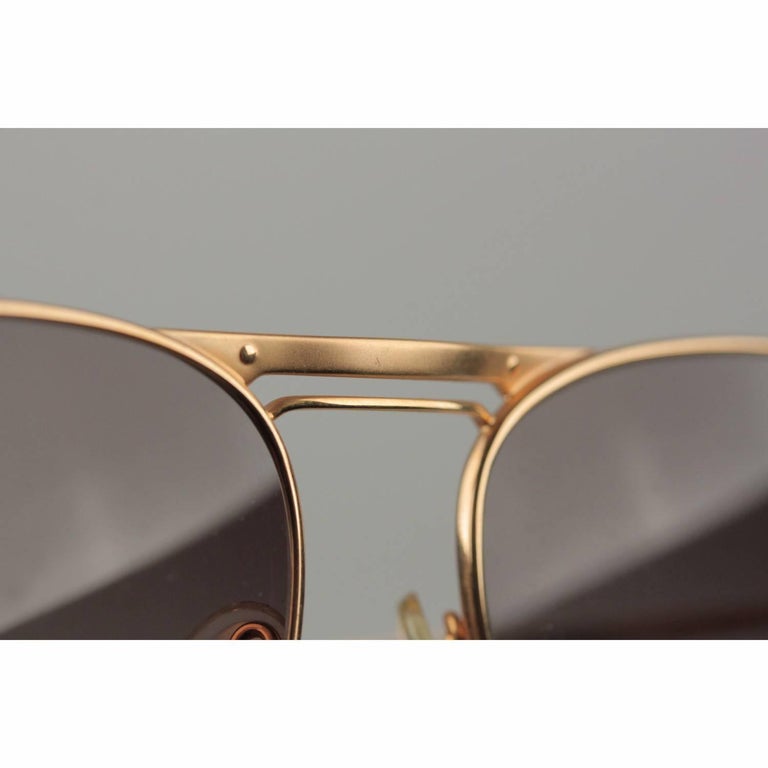 Retro Vintage Shiny Gold Black And Gold Sunglasses MASCOT 0937