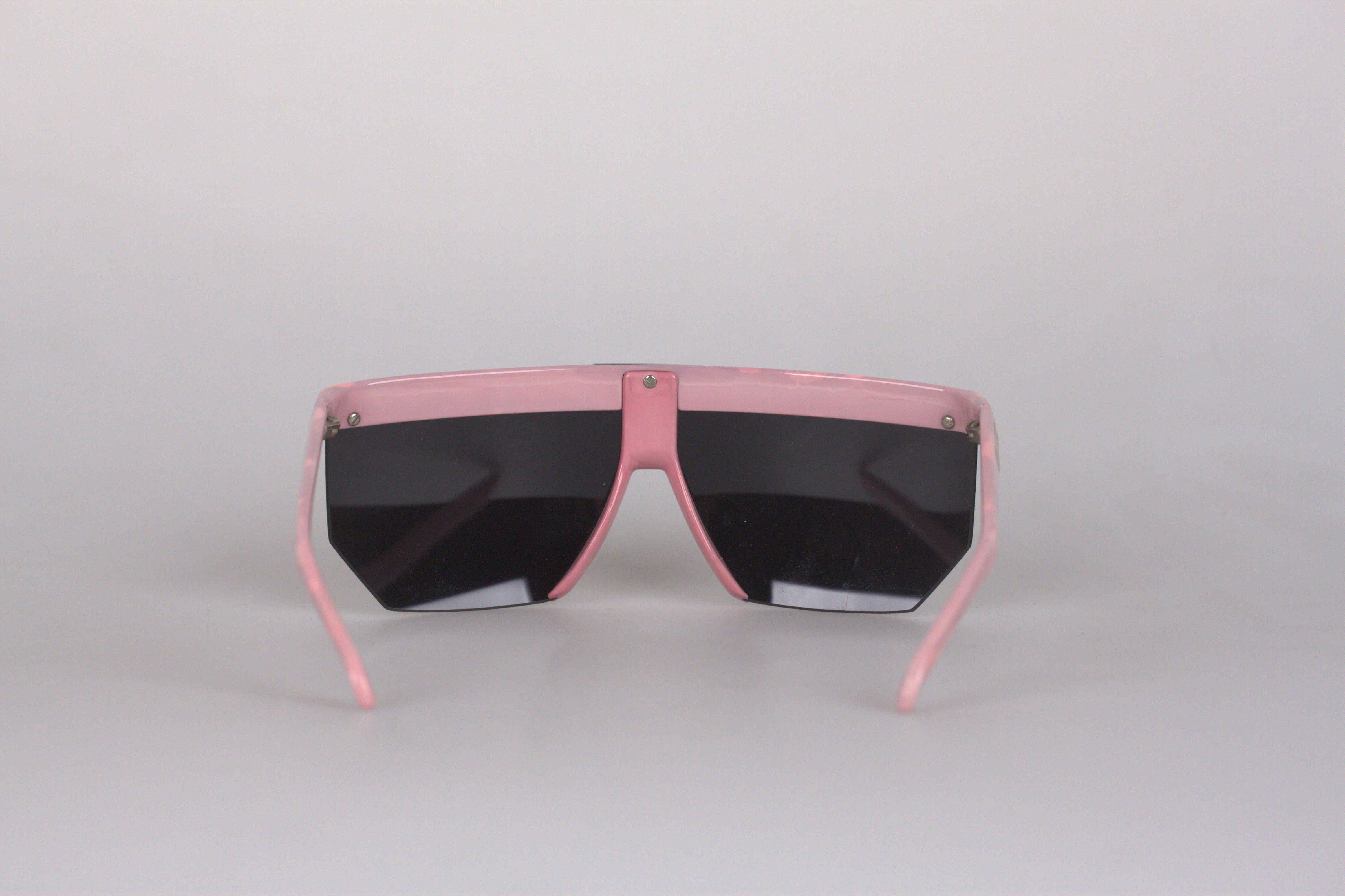 Silhouette Vintage Rare Pink Mint Sunglasses Mod. M 3077 Mirror Lenses 1