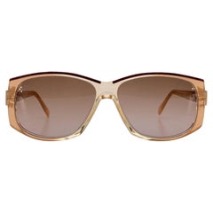 Silhouette Occhiali da sole vintage rettangolari beige M1208 56/13 135mm