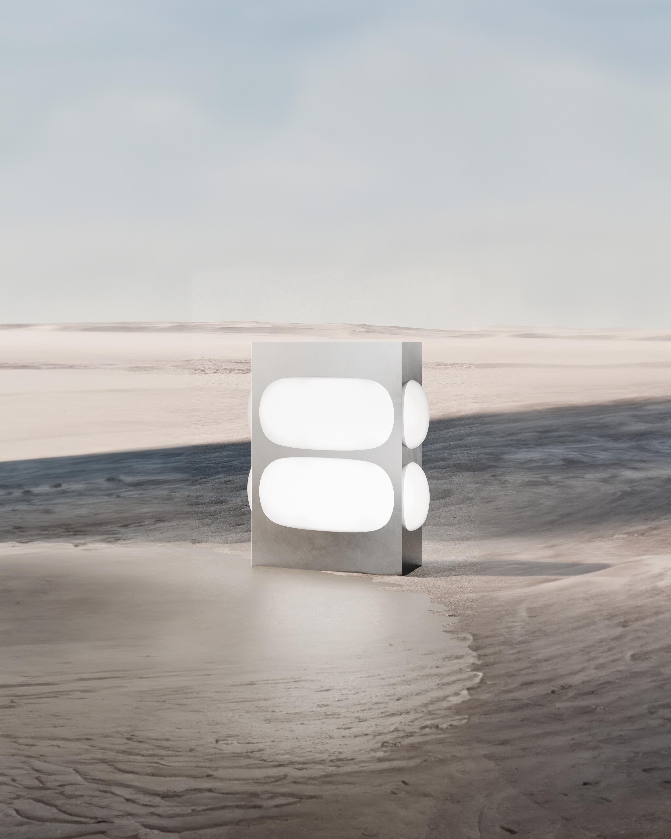 Américain Lampadaire de séparation d'espace en silicate par Dualismo en vente