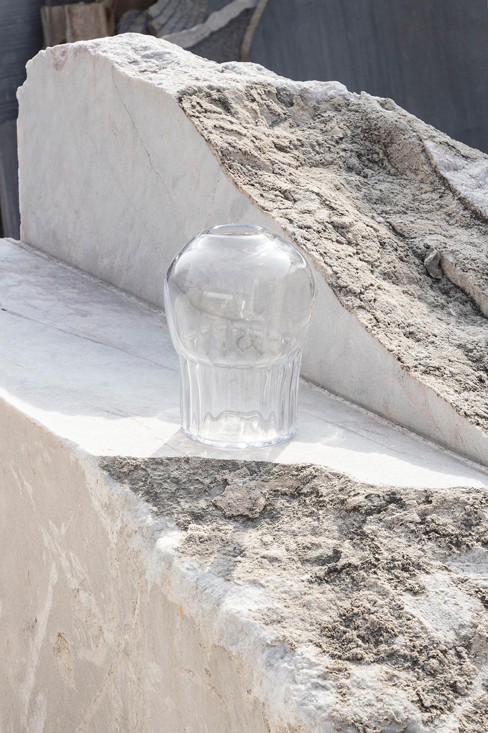 Silice Vase, Blown Glass, Unique 01 4